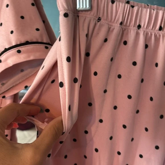 Pink Polka Dot Pajama Set - Picture 4 of 4